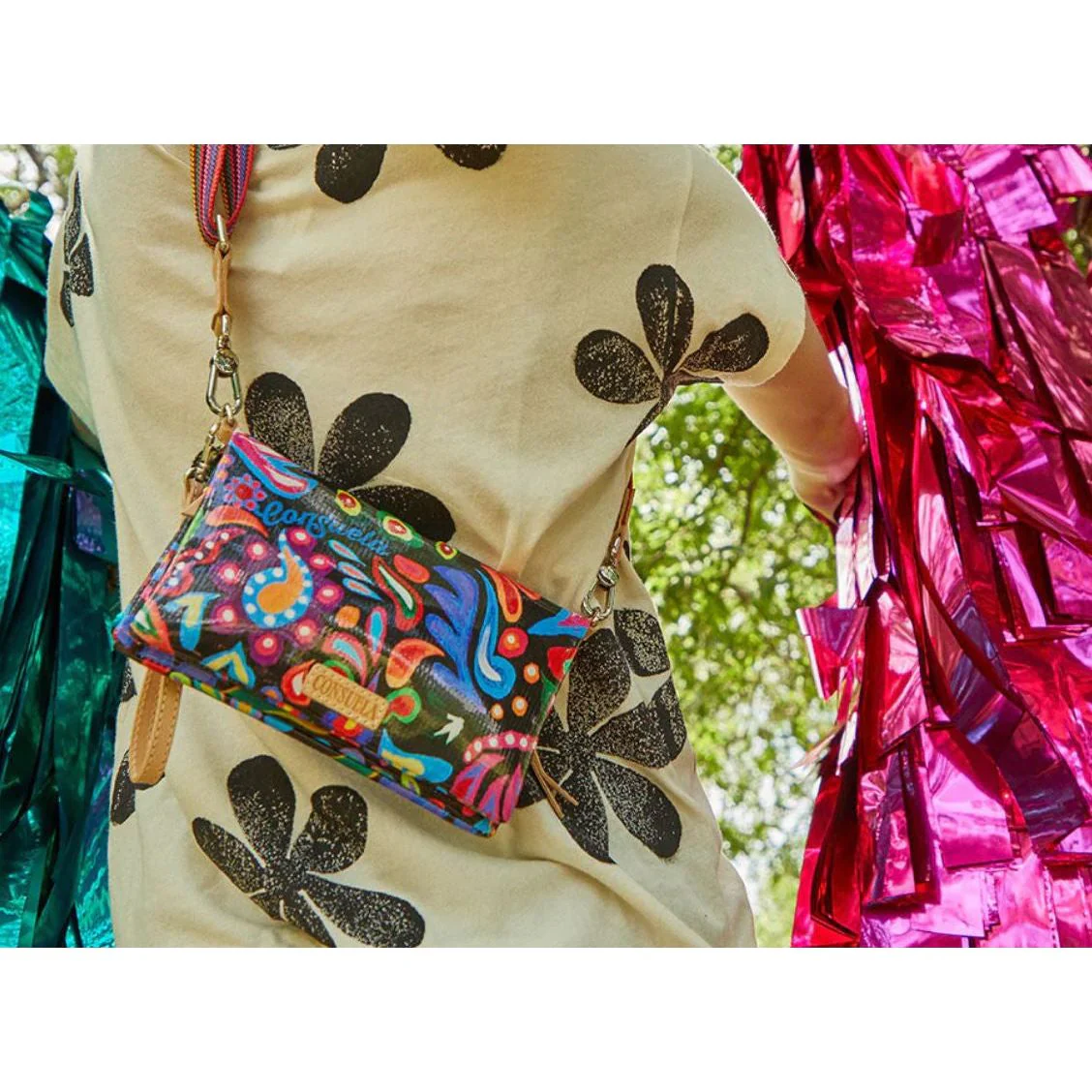 Consuela Sophie Black Swirly Uptown Crossbody - Image 4