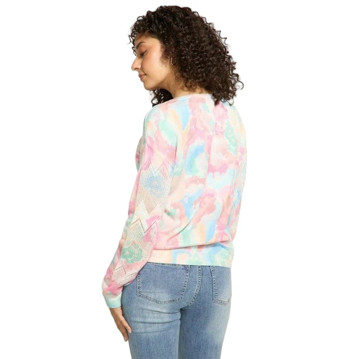 FDJ French Dressing Pointelle Grand Floral Print Sweater - Image 3