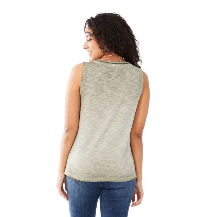 FDJ French Dressing Sleeveless V-Neck Jersey Top  (5 Colors) (3026476) - Image 5