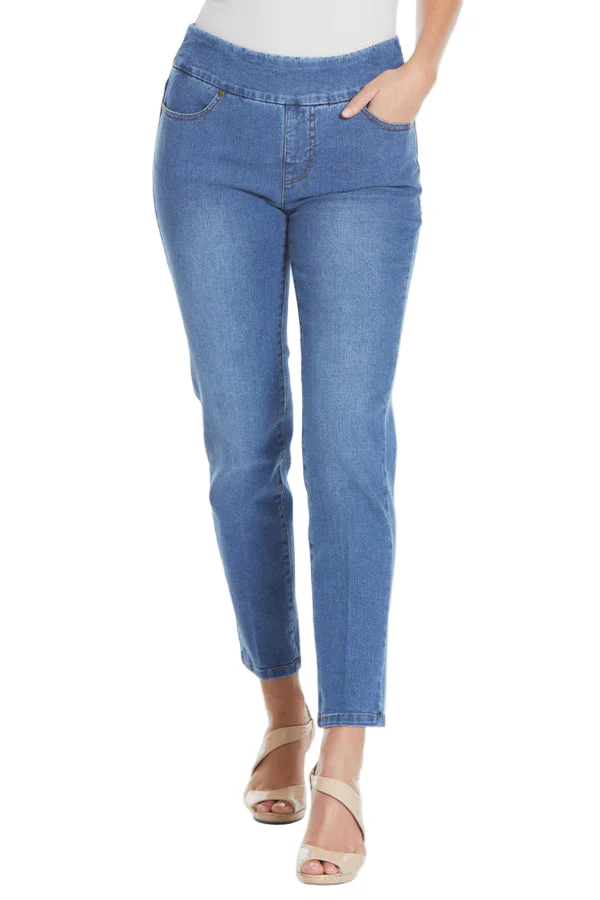 Multiples Pull-On Real Pocket Ankle Jeans (5 Colors) (M13714PM) - Image 3