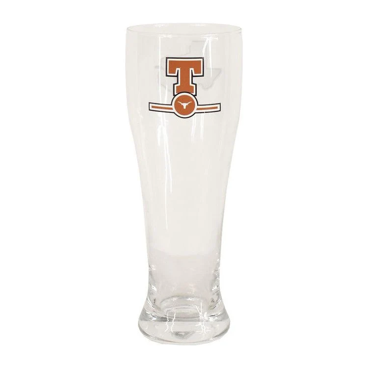 Texas Longhorn Letterman Pilsner Glass (218-G16PIL-2) - Image 3