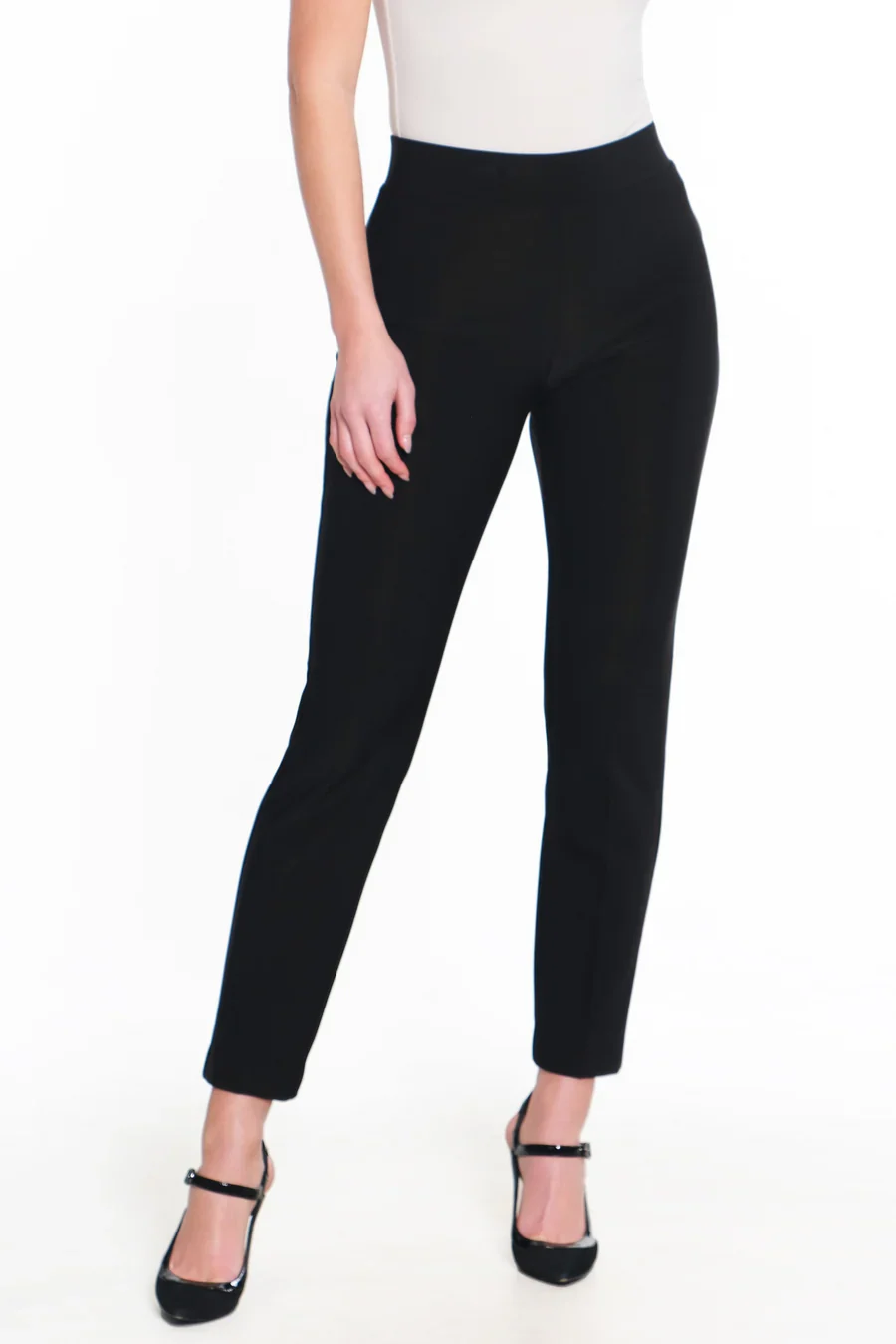 Ali Miles  Knit Pull-On Back Slits Pants (Multiple Colors)(K14206PM) - Image 3