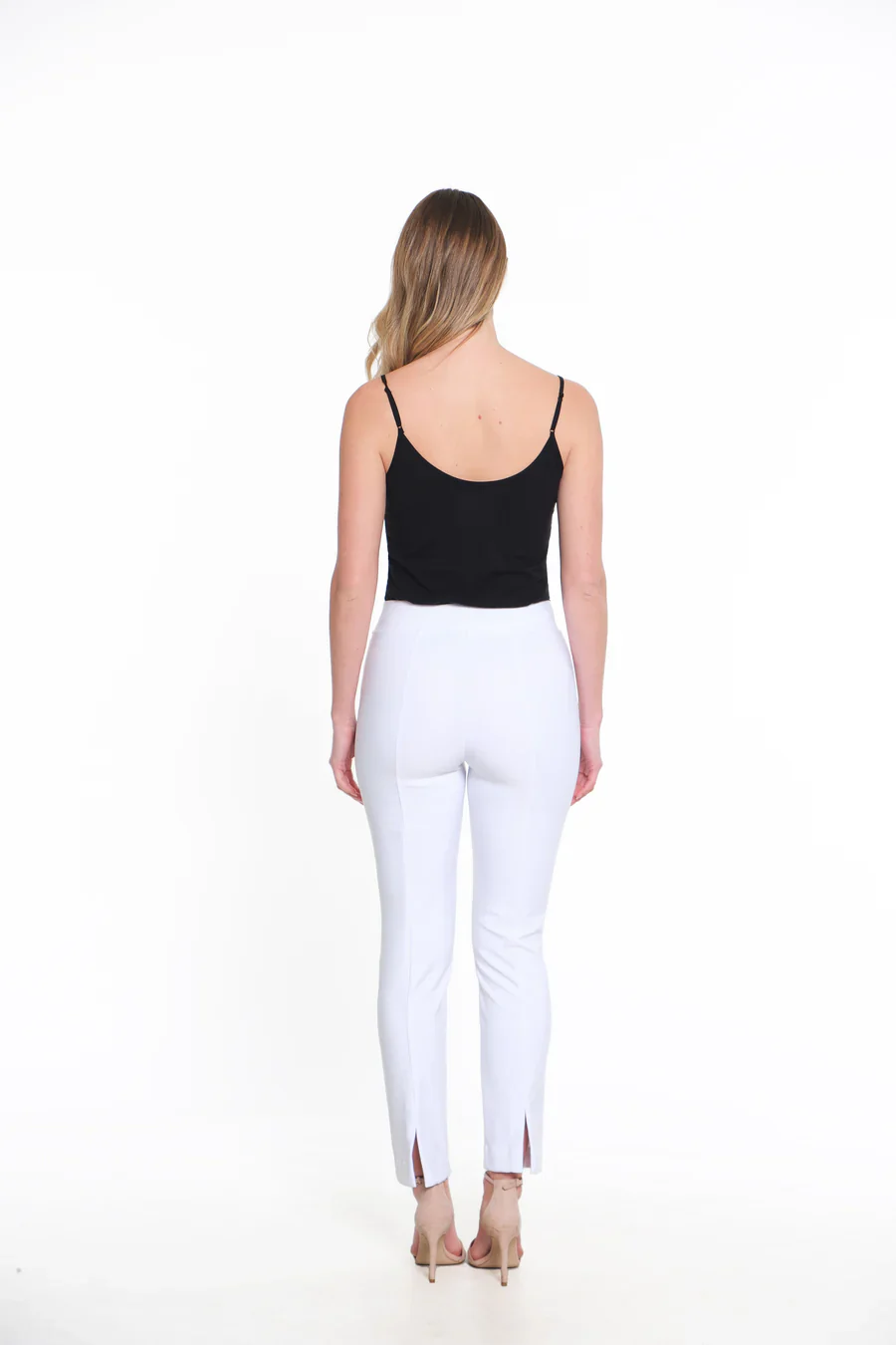 Ali Miles  Knit Pull-On Back Slits Pants (Multiple Colors)(K14206PM) - Image 6